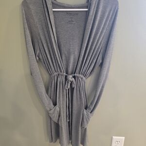 torrid Heather Gray Cozy Tie-Waist Robe